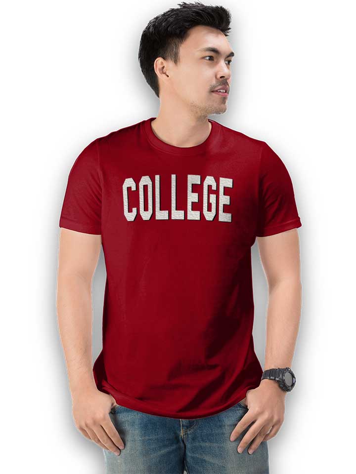 college-t-shirt bordeaux 2