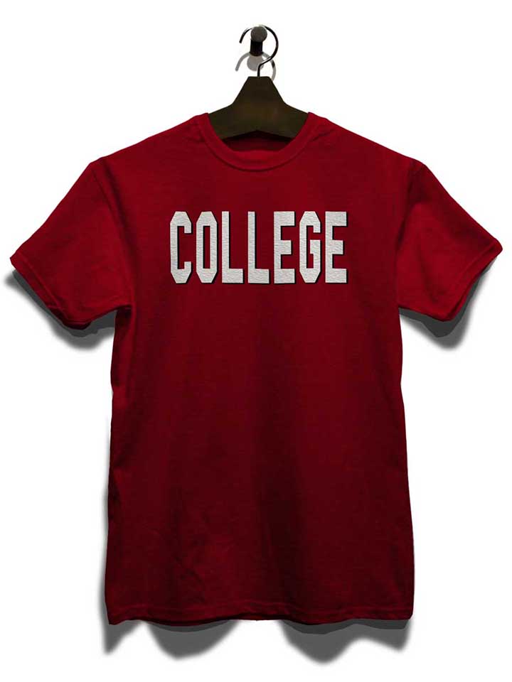 college-t-shirt bordeaux 3