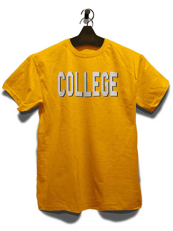 college-t-shirt gelb 3