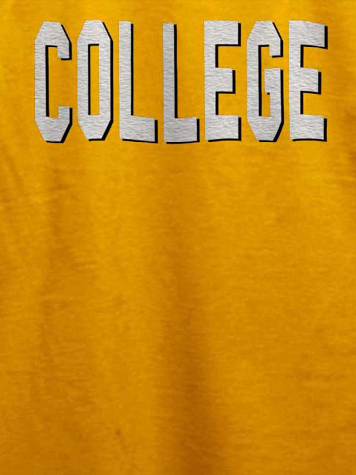 college-t-shirt gelb 4