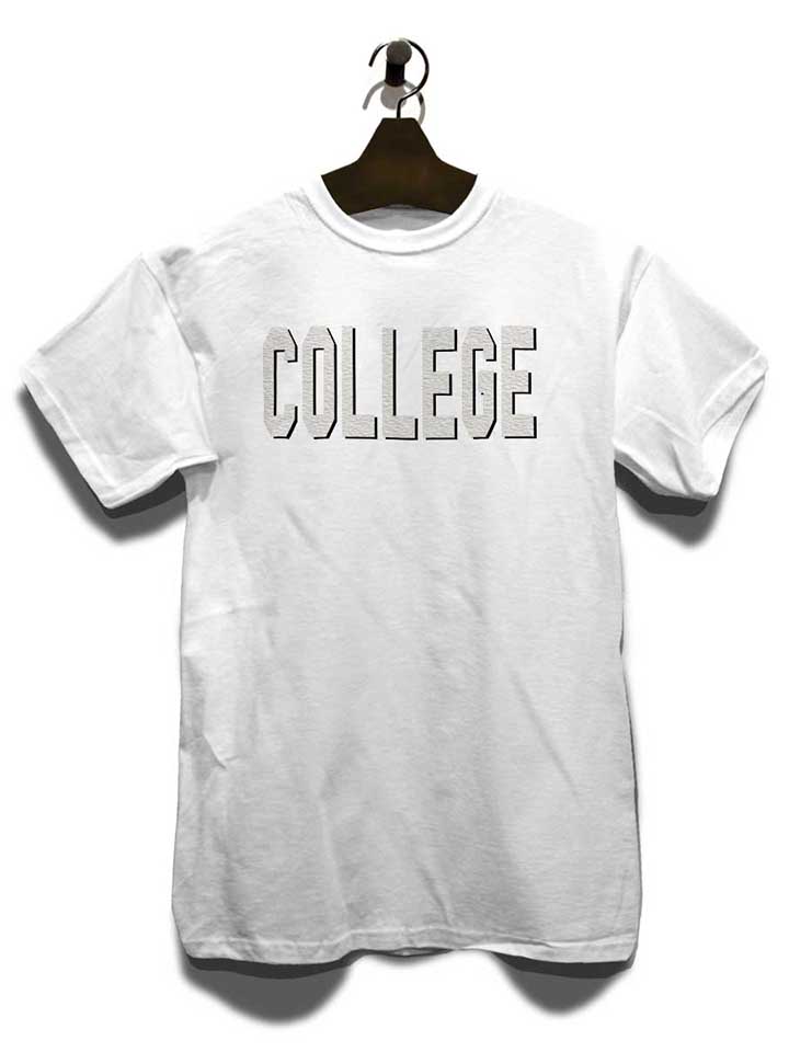 college-t-shirt weiss 3