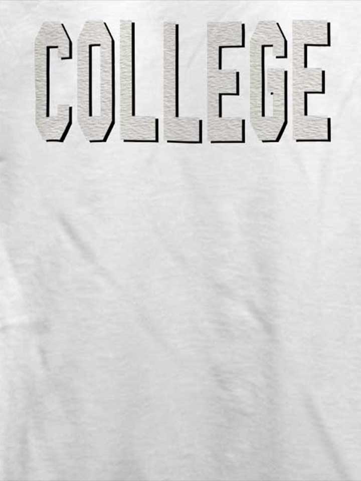 college-t-shirt weiss 4