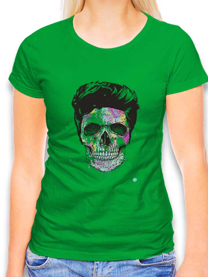Color Your Skull Damen T-Shirt gruen L