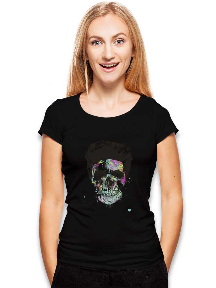 color-your-skull-damen-t-shirt schwarz 2