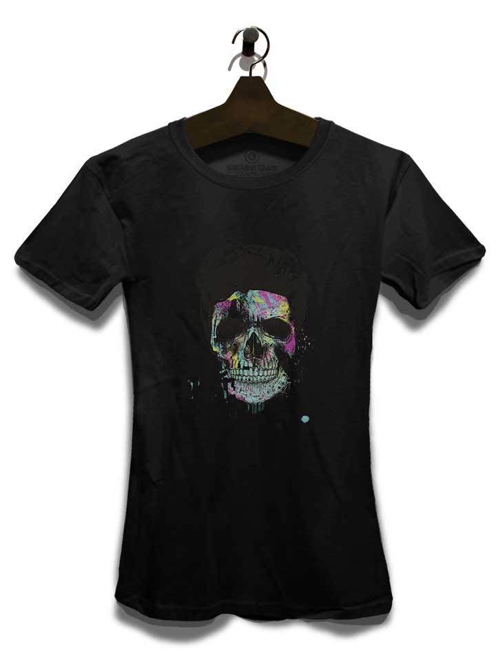 color-your-skull-damen-t-shirt schwarz 3
