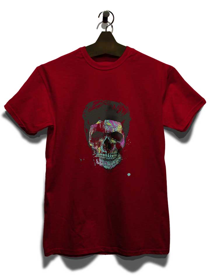 color-your-skull-t-shirt bordeaux 3