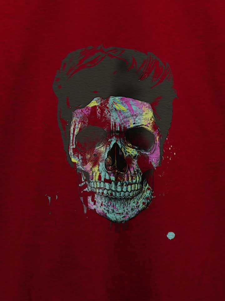 color-your-skull-t-shirt bordeaux 4