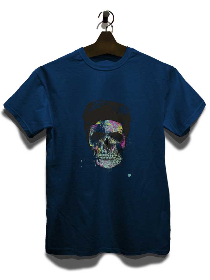 color-your-skull-t-shirt dunkelblau 3