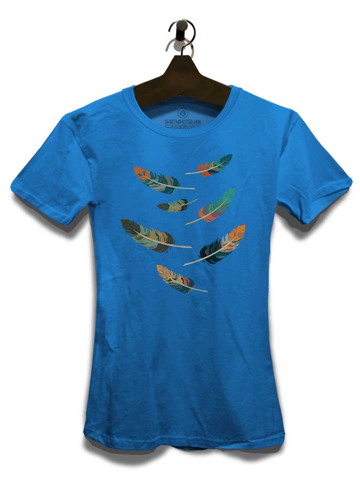 colorful-feathers-damen-t-shirt royal 3