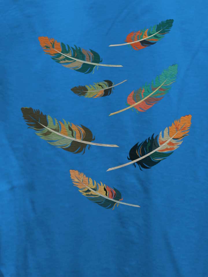 colorful-feathers-damen-t-shirt royal 4