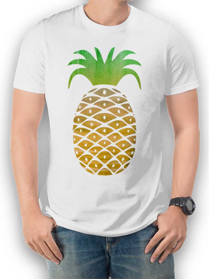colorful-pineapple-t-shirt weiss 1