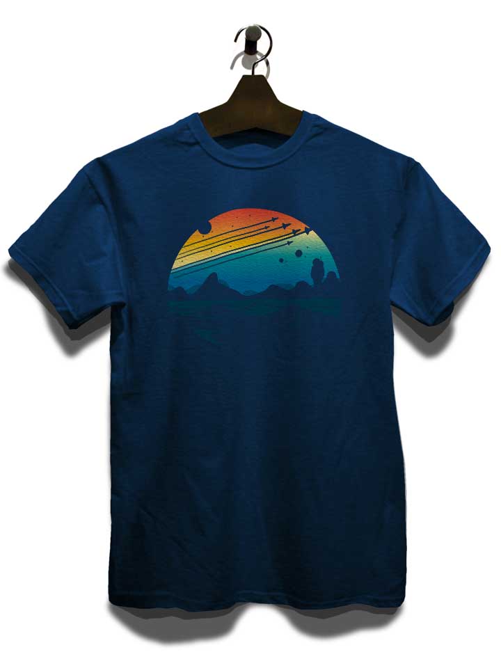 colorful-space-sunset-t-shirt dunkelblau 3