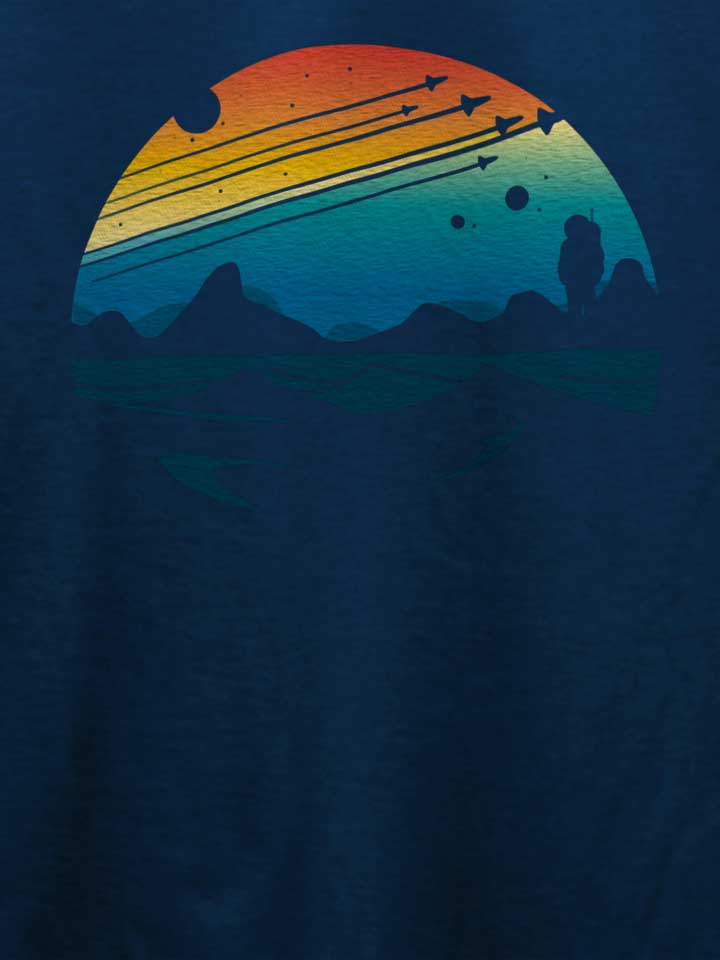 colorful-space-sunset-t-shirt dunkelblau 4