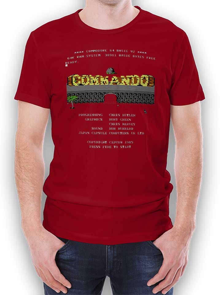 Commando T-Shirt bordeaux L