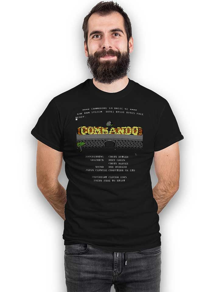 commando-t-shirt schwarz 2