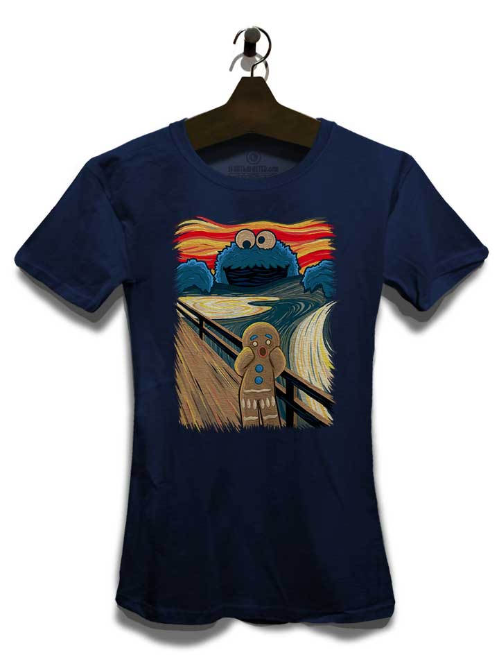 cookie-monster-art-damen-t-shirt dunkelblau 3