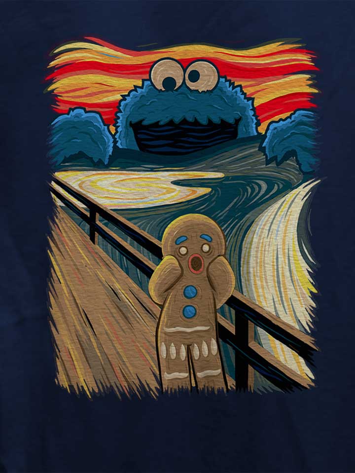 cookie-monster-art-damen-t-shirt dunkelblau 4