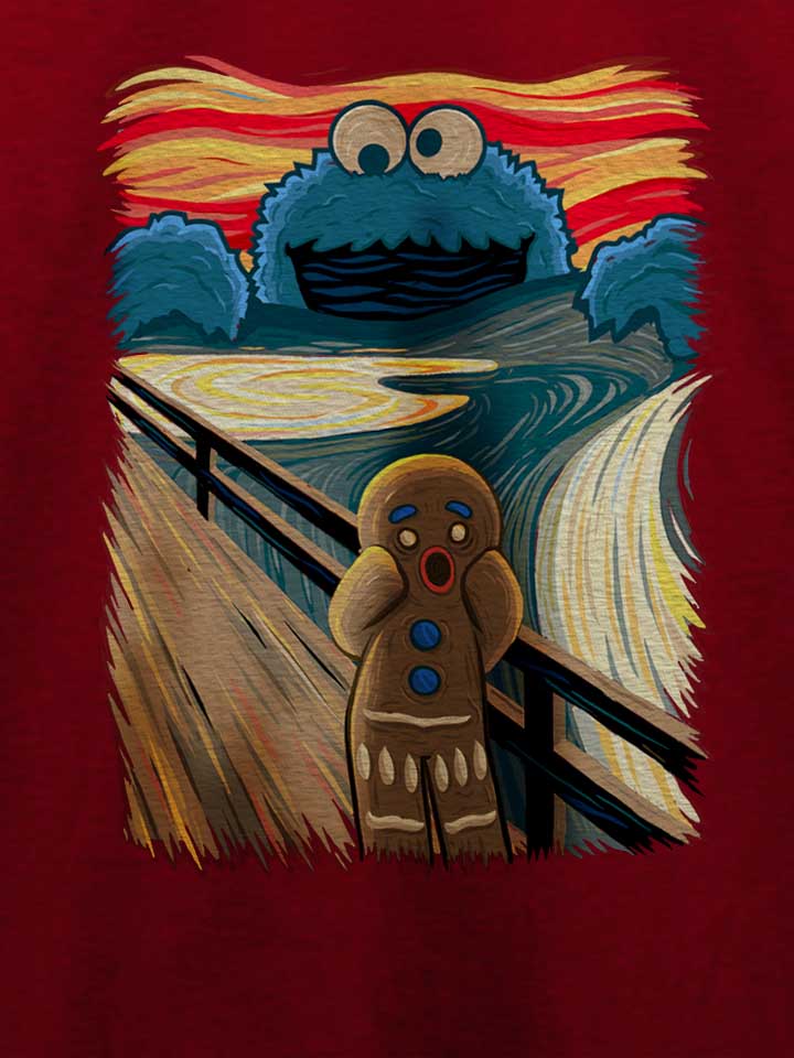 cookie-monster-art-t-shirt bordeaux 4
