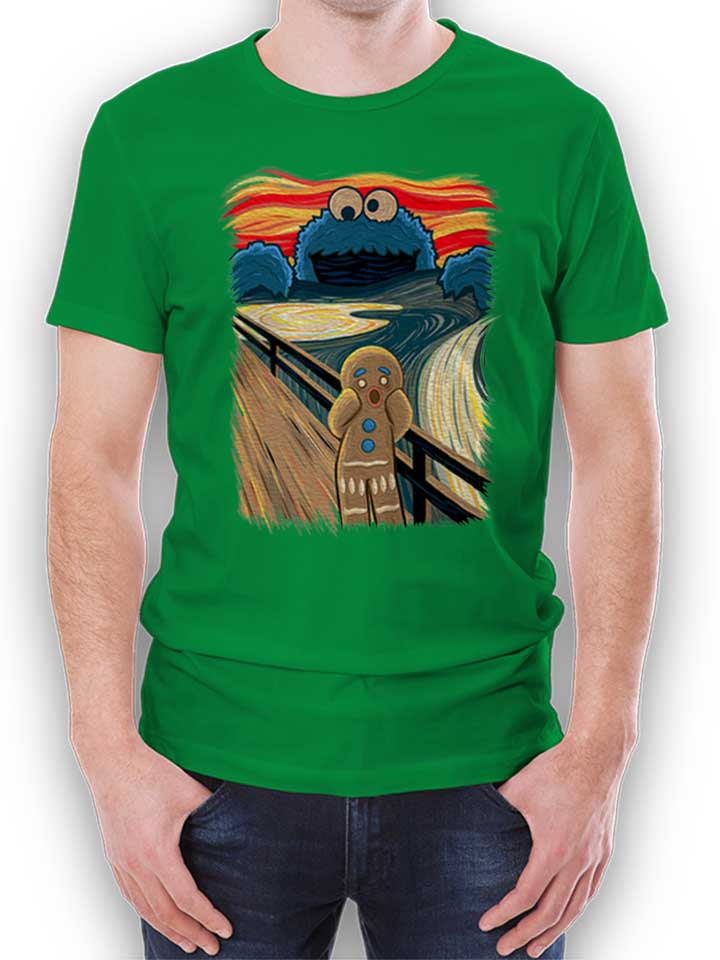 Cookie Monster Art T-Shirt green L