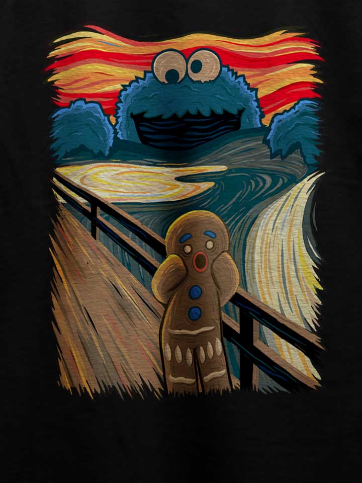 cookie-monster-art-t-shirt schwarz 4