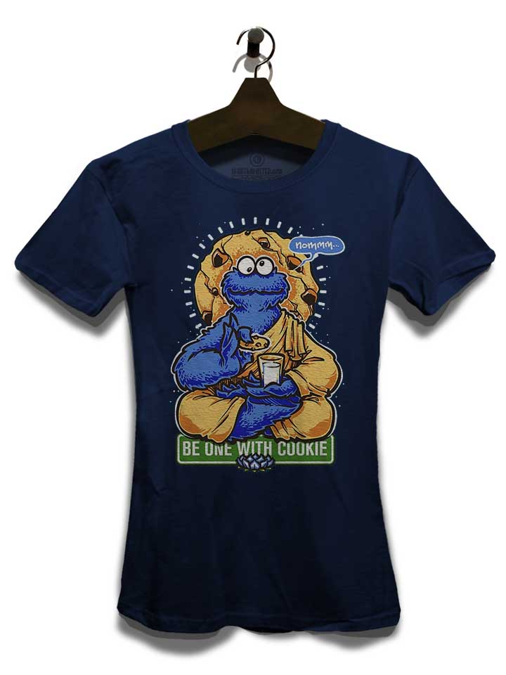 cookie-monster-yoga-damen-t-shirt dunkelblau 3