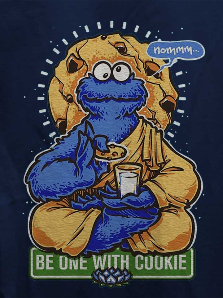 cookie-monster-yoga-damen-t-shirt dunkelblau 4