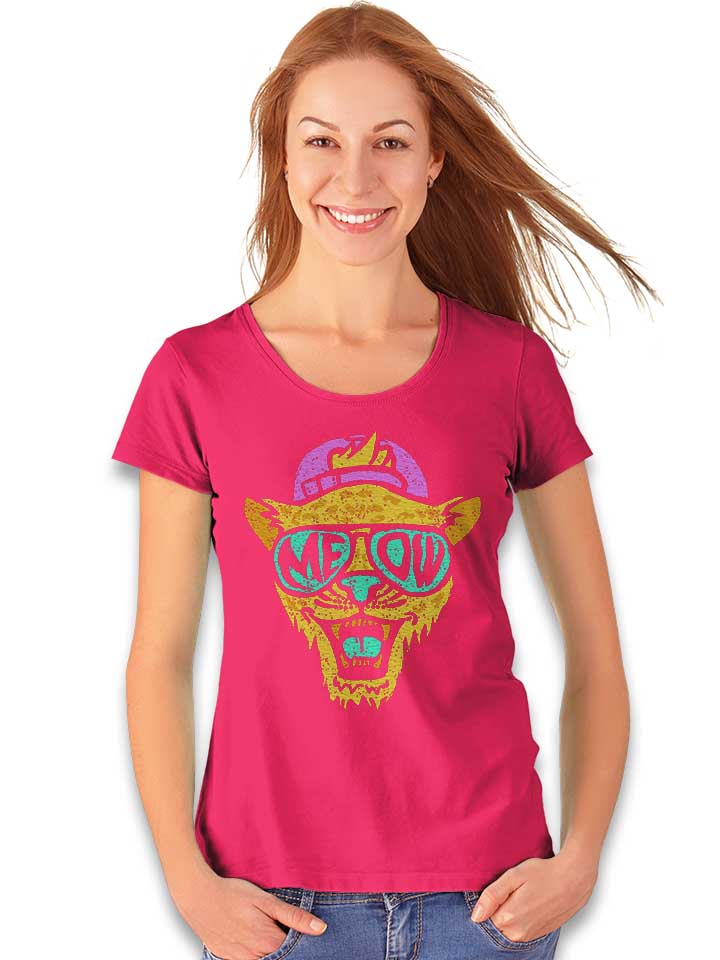 cool-cat-damen-t-shirt fuchsia 2