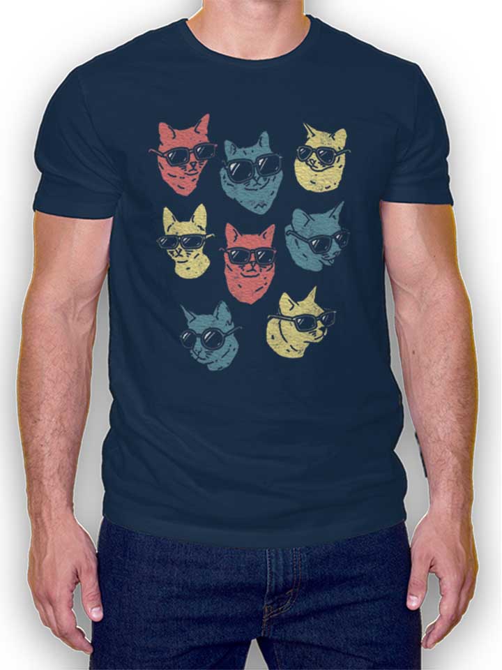 Cool Cats T-Shirt blu-oltemare L