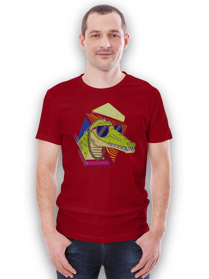 cool-crocodile-t-shirt bordeaux 2