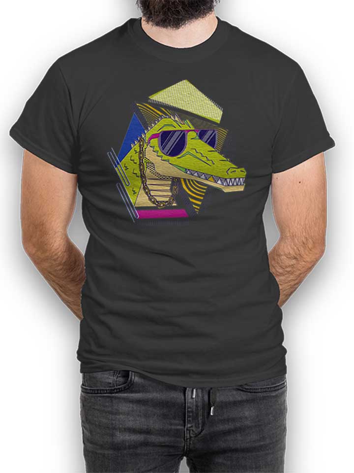 Cool Crocodile T-Shirt grigio-scuro L