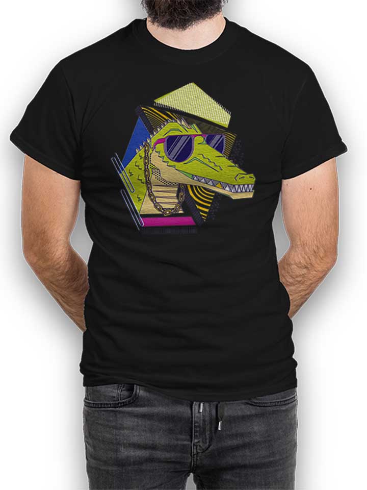 Cool Crocodile T-Shirt schwarz L