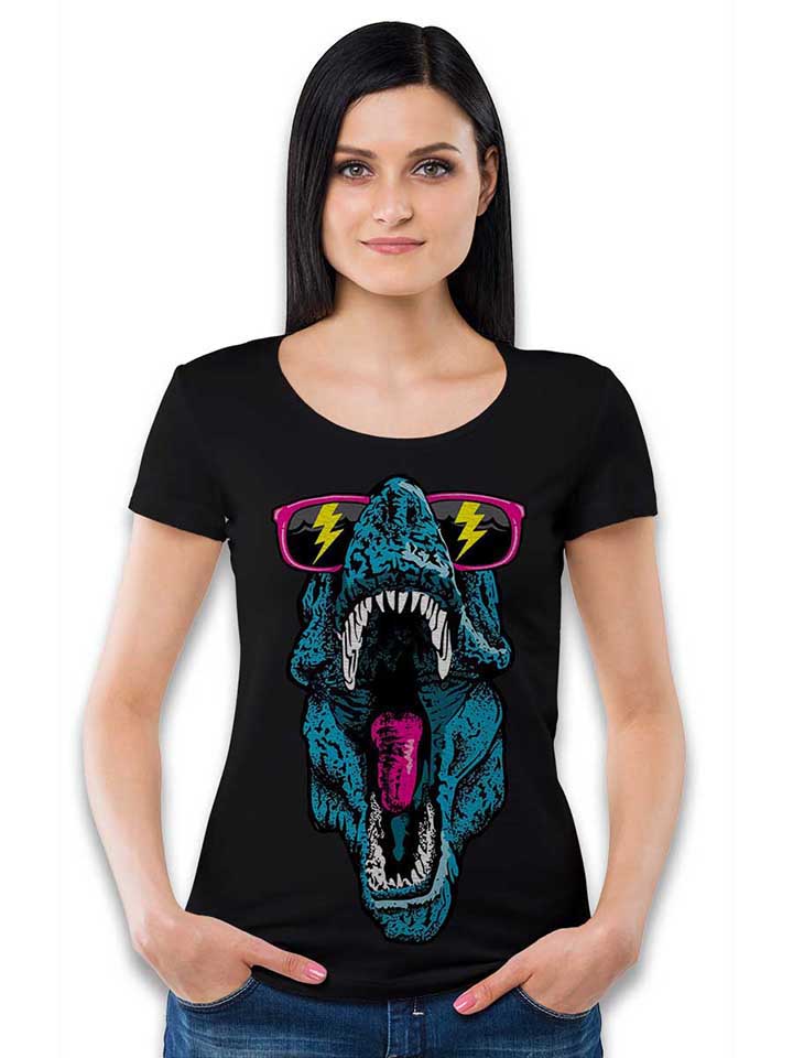 cool-dino-damen-t-shirt schwarz 2