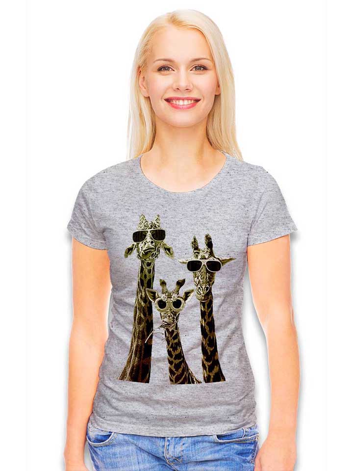 cool-giraffes-damen-t-shirt grau-meliert 2
