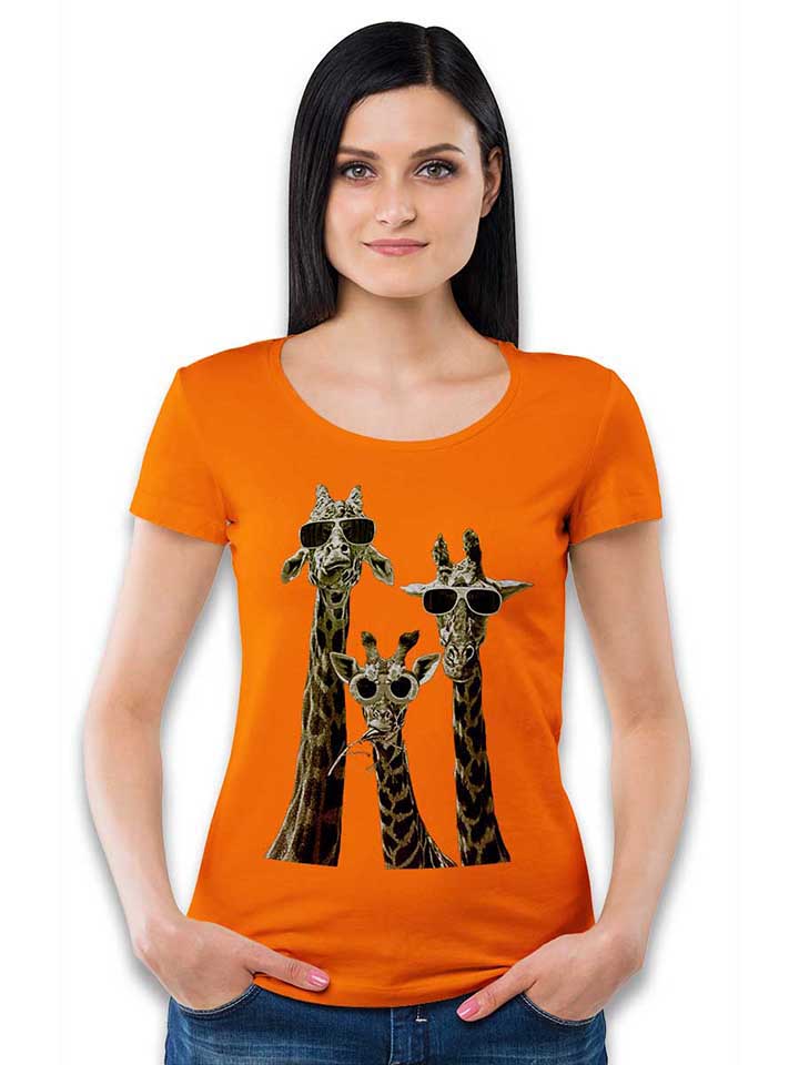cool-giraffes-damen-t-shirt orange 2