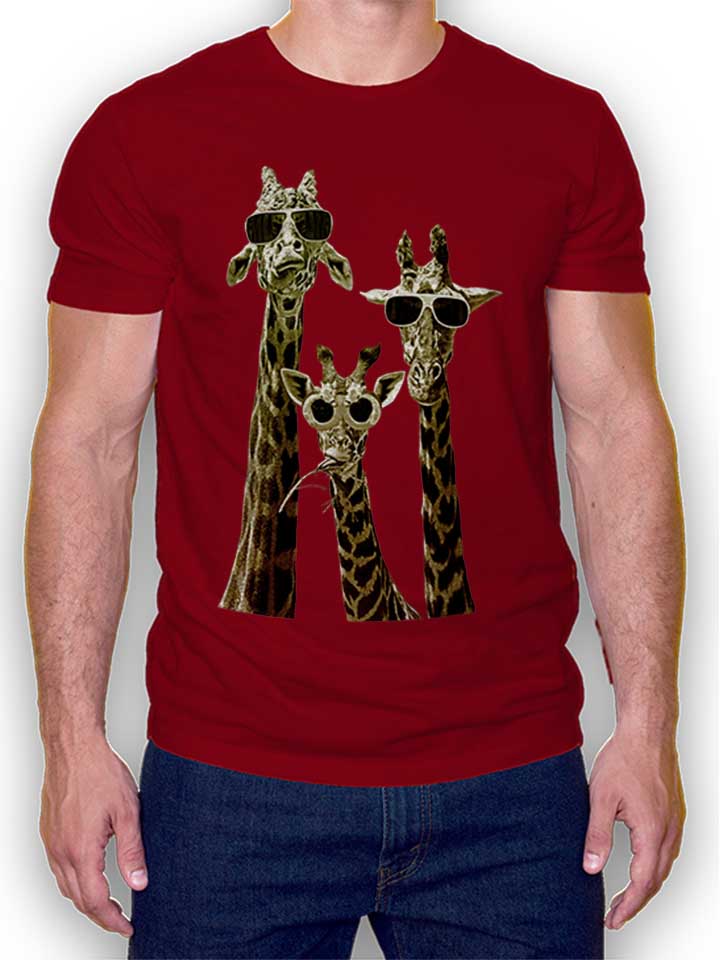Cool Giraffes T-Shirt bordeaux L
