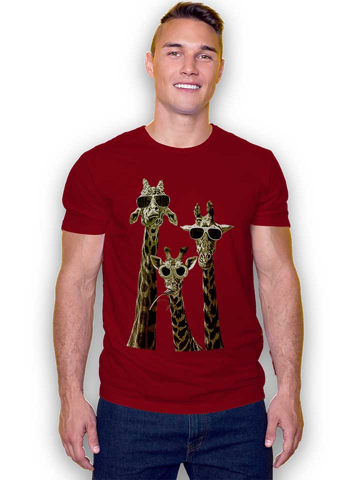 cool-giraffes-t-shirt bordeaux 2