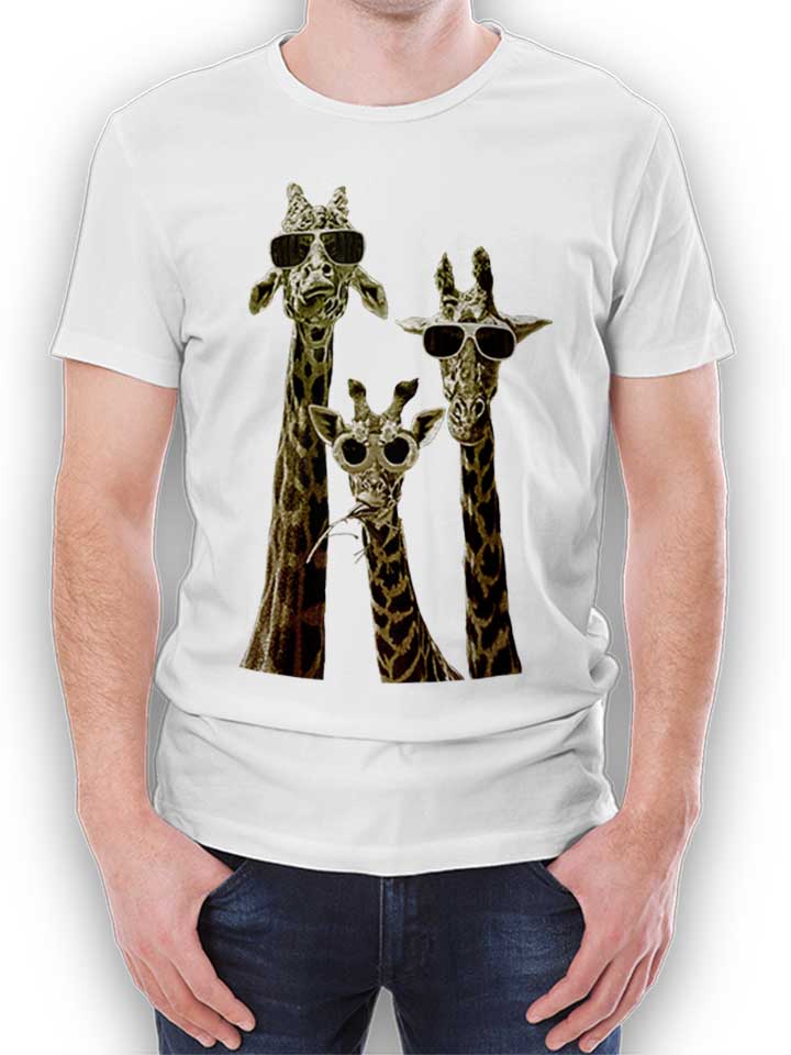Cool Giraffes Camiseta blanco L