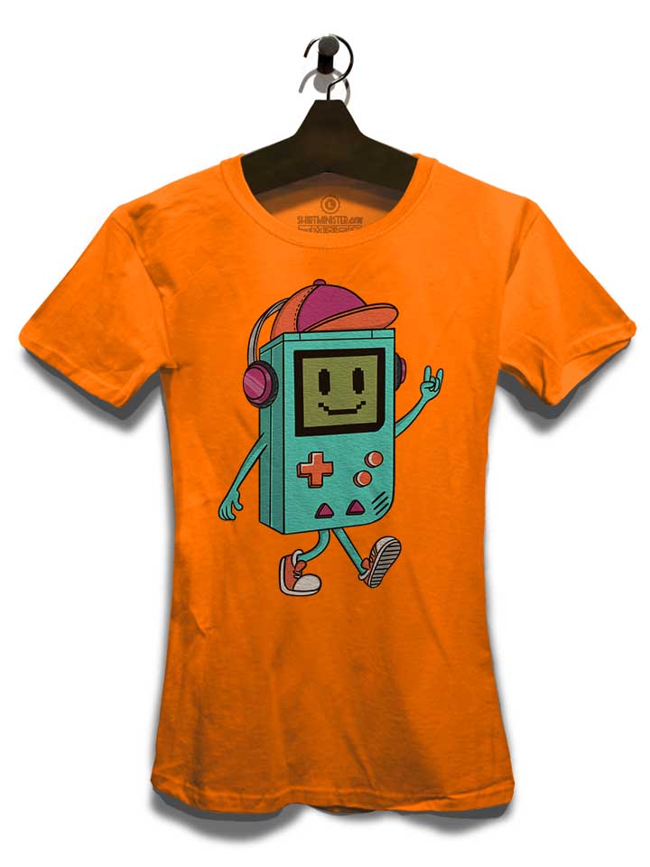cool-retro-gamer-damen-t-shirt orange 3