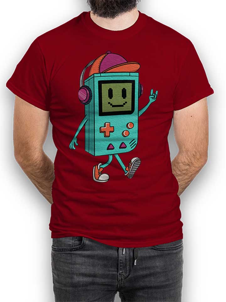 Cool Retro Gamer T-Shirt bordeaux L