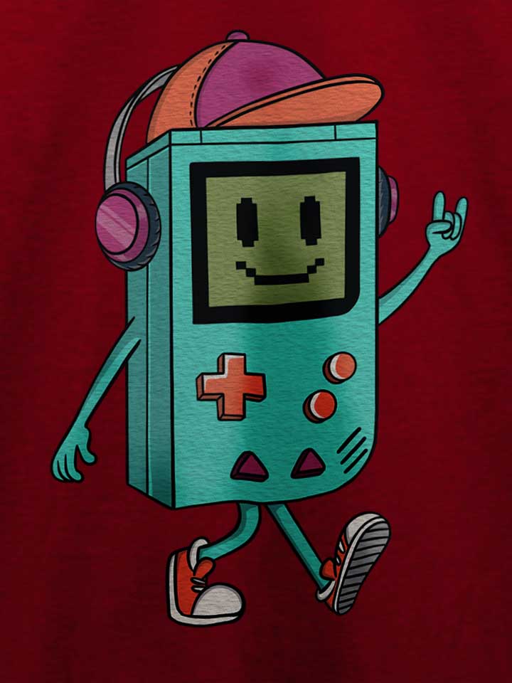 cool-retro-gamer-t-shirt bordeaux 4