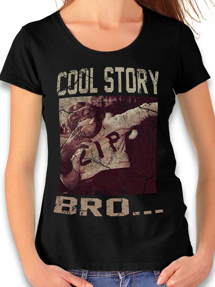 cool-story-bro-02-vintage-damen-t-shirt schwarz 1