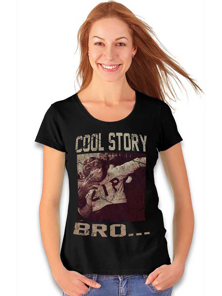 cool-story-bro-02-vintage-damen-t-shirt schwarz 2