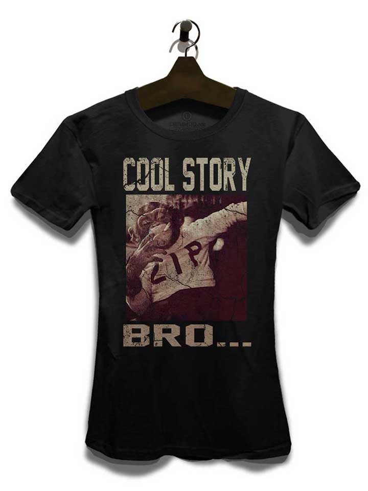 cool-story-bro-02-vintage-damen-t-shirt schwarz 3