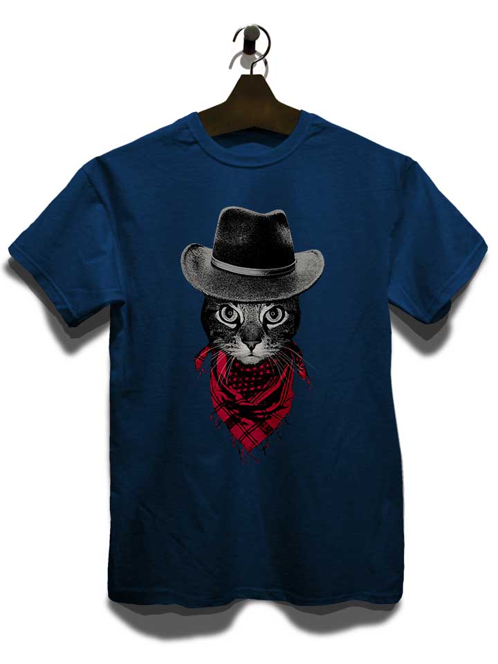 cowboy-cat-t-shirt dunkelblau 3