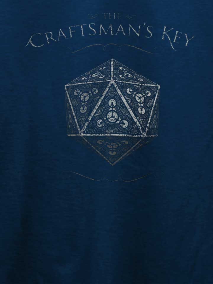 craftsmans-key-dice-t-shirt dunkelblau 4