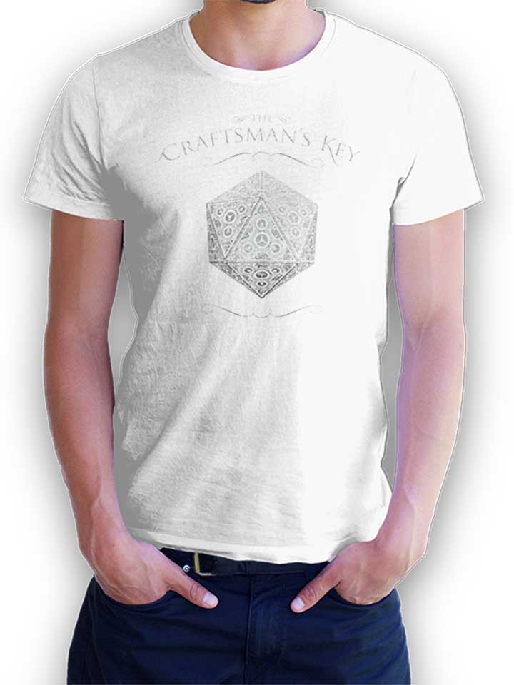 Craftsmans Key Dice T-Shirt weiss L