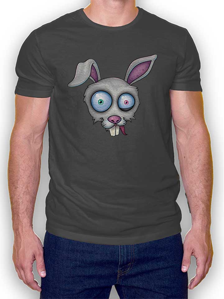 Crazy White Rabbit T-Shirt grigio-scuro L