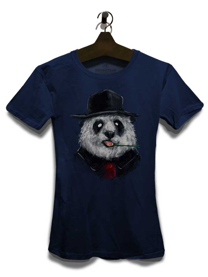 creepy-panda-damen-t-shirt dunkelblau 3