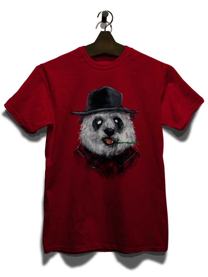 creepy-panda-t-shirt bordeaux 3