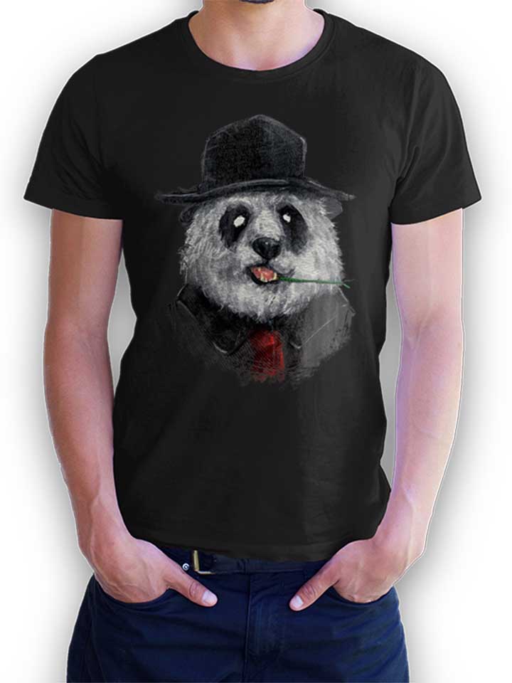 Creepy Panda T-Shirt schwarz L